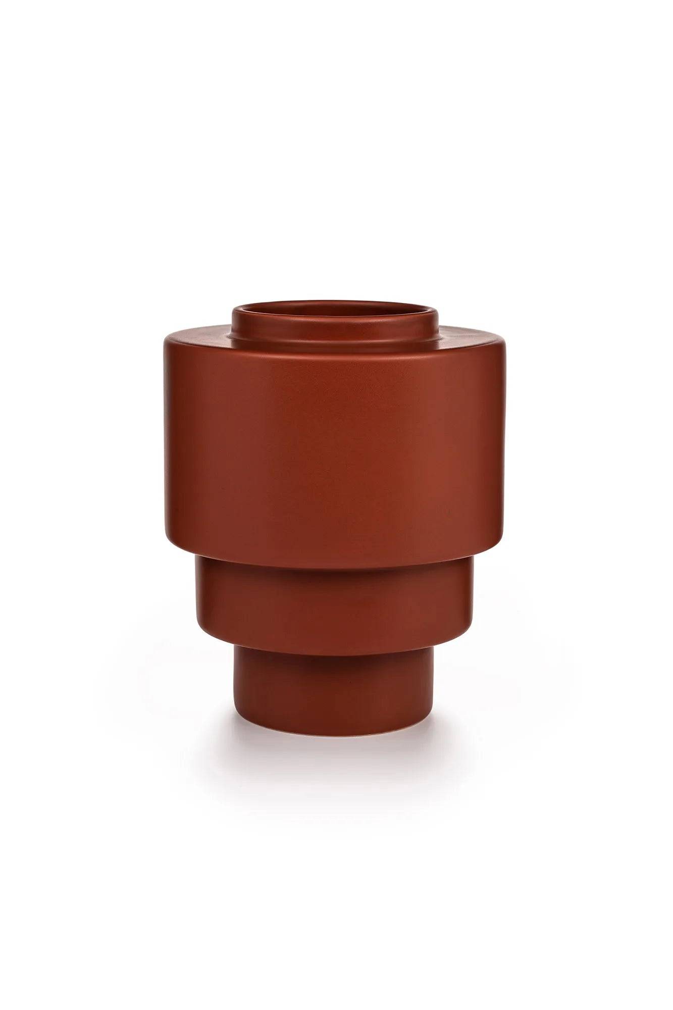 Akka Keramikvas Röd 19,5 cm