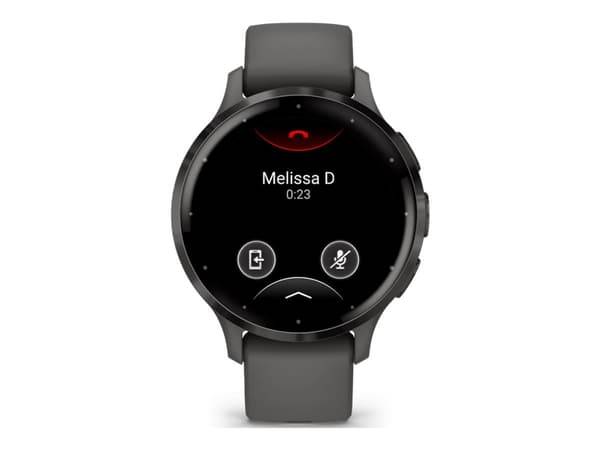 Garmin Venu 3S - 41 mm - pebble gray - smart klocka med band - silikon - handledsstorlek: 110-175 mm - display 1.2 - 8 GB - Bluetooth, ANT+, Wi-Fi...