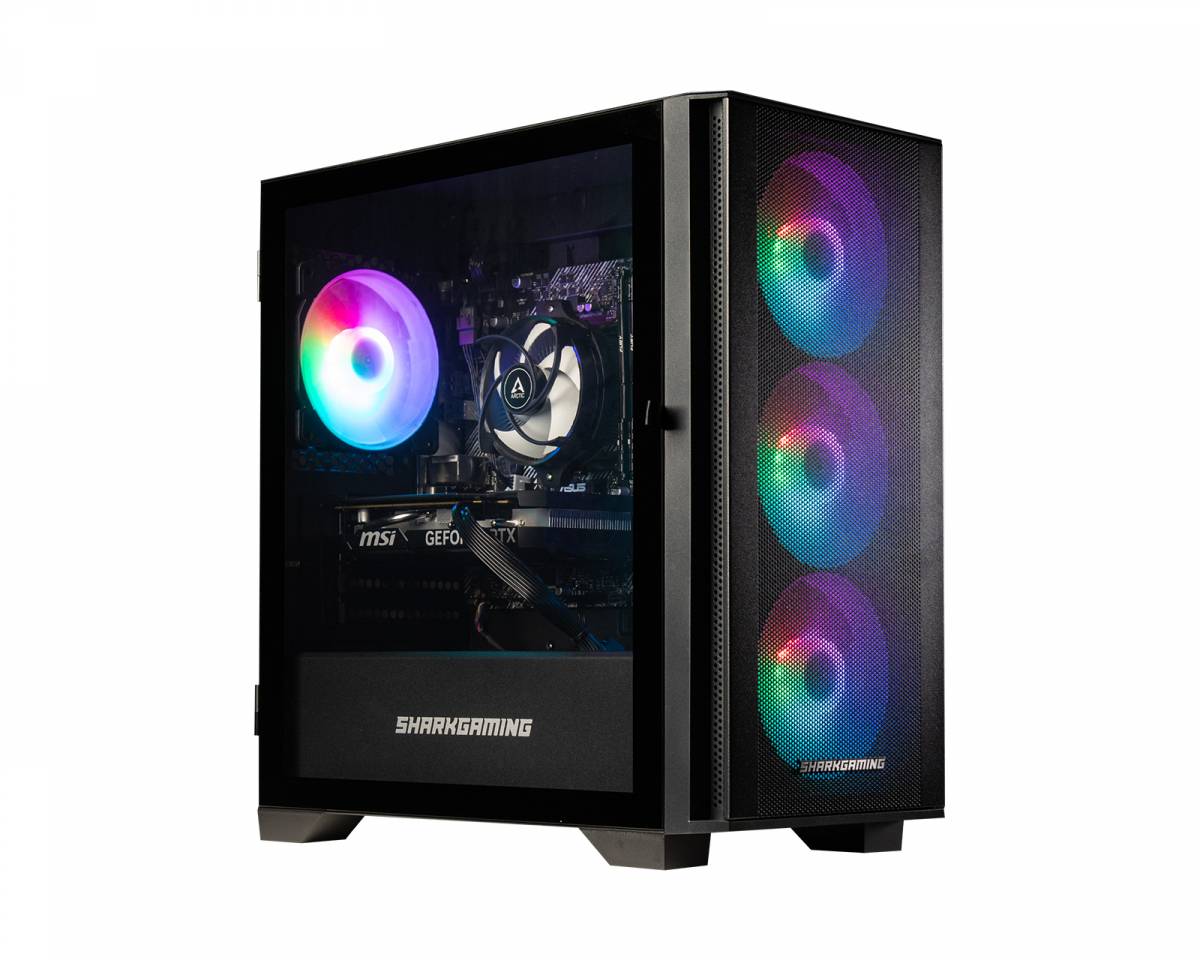 Shark Gaming Shark Maelstrom R715 Gamingdator - RX 9060 XT - Ryzen 7 5700X