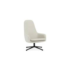Normann Copenhagen - Era Lounge Chair High Swivel Black Alu