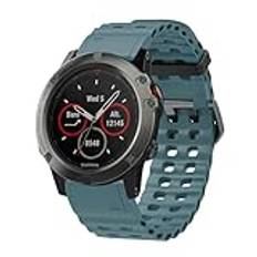 AISPORTS Kompatibel med Garmin Instinct 2X solrem silikon, 26 mm snabbpassande klockarmband mjukt andningsbart sportarmband ersättningsrem för Garmin Tactix 7/7 Pro/Bravo/Charlie/Delta