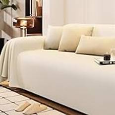 Sofföverdrag 4 3 2 1-sits, repskydd för katter, sofföverdrag, vattentätt sofföverdrag mot repor katt hundar, möbelskydd, sofföverdrag för soffa, repor katt (beige, 180 x 200 cm)