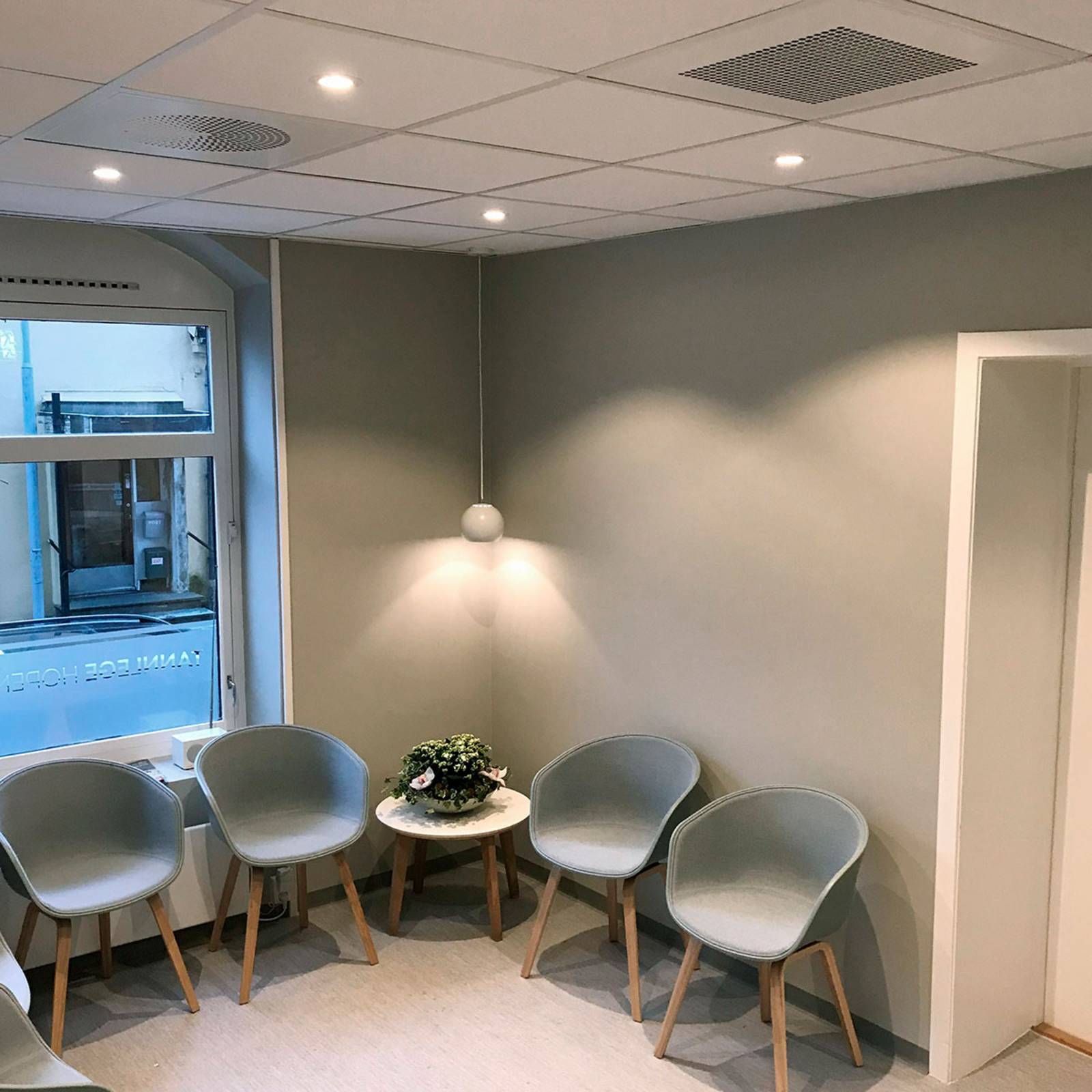 The Light Group Downlight Allround 360°, dimbar, Vitt / opal, Arbetsrum / kontor, Aluminium / grå / zink, Downlights