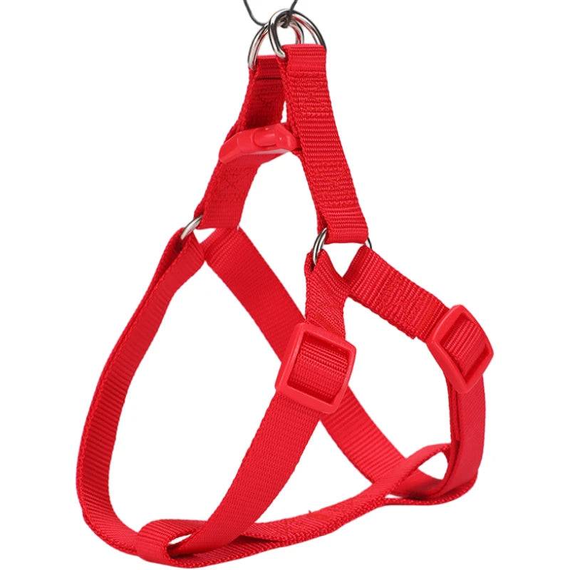 Adjustable Dog Chest Harness – Vest Style Walk Harness - Red / XS Bust 30-40 X1.0cm (XS Bust 30-40 X1.0cm)