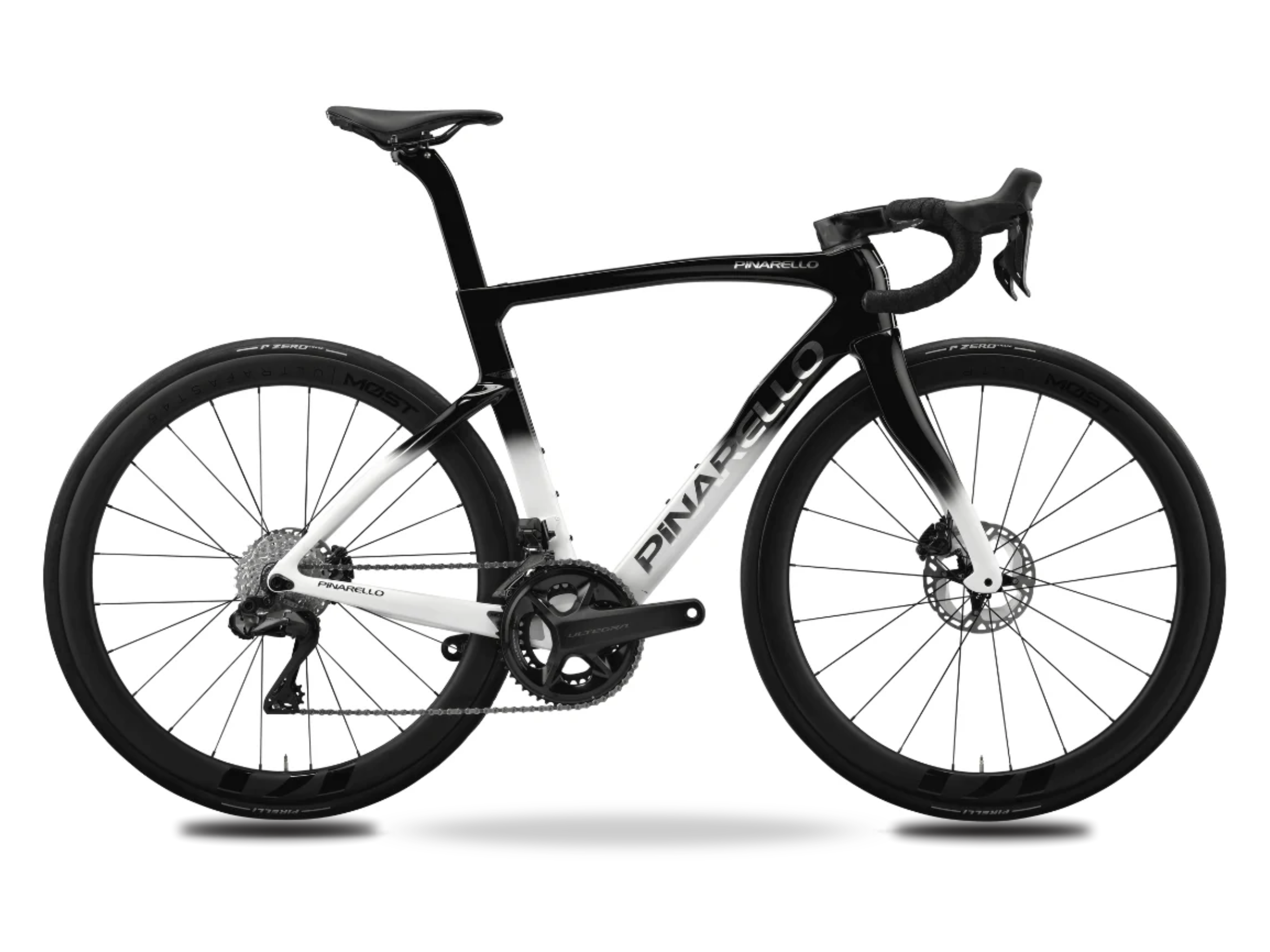 Pinarello F7 2024 - Shimano Ultegra Di2 2x12sp - MOST Ultrafast 40 - 167 / 540 / LUNAR WHITE (540)
