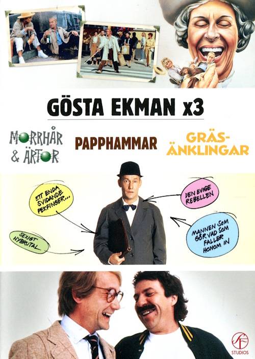 DVD - Gösta Ekman X3 (Morrhår & Ärtor mfl) (Beg)