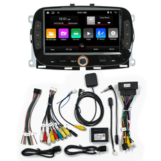 Autoradio 7'' kit til Fiat 500 2016-2019 - CarvillZ FYT01 - Trådløs Apple Carplay & Android Auto