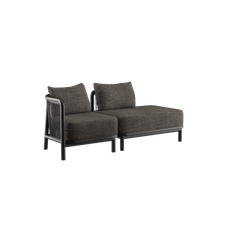 SACKit Kirra Lounge Sofa - 2 seater w/ open end - Kirra Noir