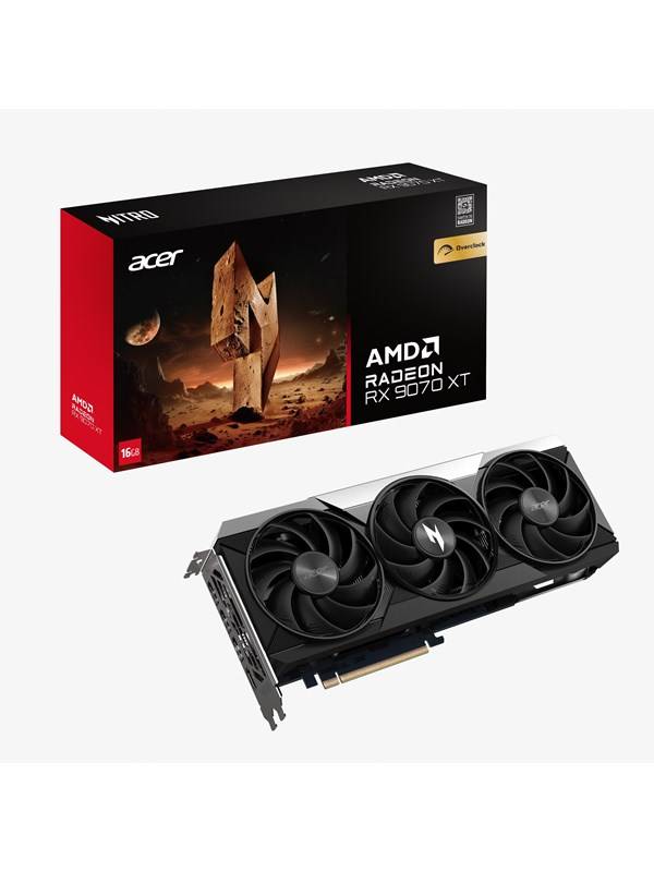 Acer Radeon RX 9070 XT Nitro OC - 16GB GDDR6 RAM - Grafikkort *DEMO*