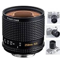 TTArtisan 250 mm F5.6 M42-objektiv MF fullformat refraktionsobjektivt, kompatibelt med M42-Mount-kameror och andra moderna kameror med adapter.