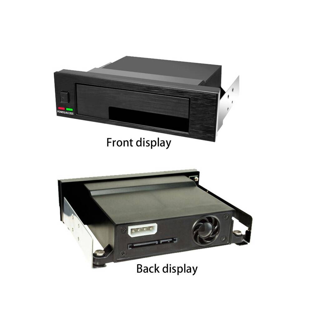 2X Universal Hot Swap Mobile Rack for 2.5 Inch or 3.5 Inch SSD/HDD, Internal Tray-Less Hard Drive Backplane Enclosure