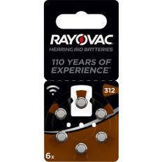 Varta Rayovac batteri för hörapparat 312 (6 st)