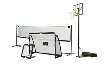 EXIT nederste venstre og højre rør til Tempo fodboldmål 300x200cm - sort