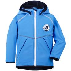 Didriksons Elman Softshelljacka Barn Sharp Blue
