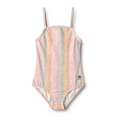 Wheat swimsuit Manon - Rainbow flowers