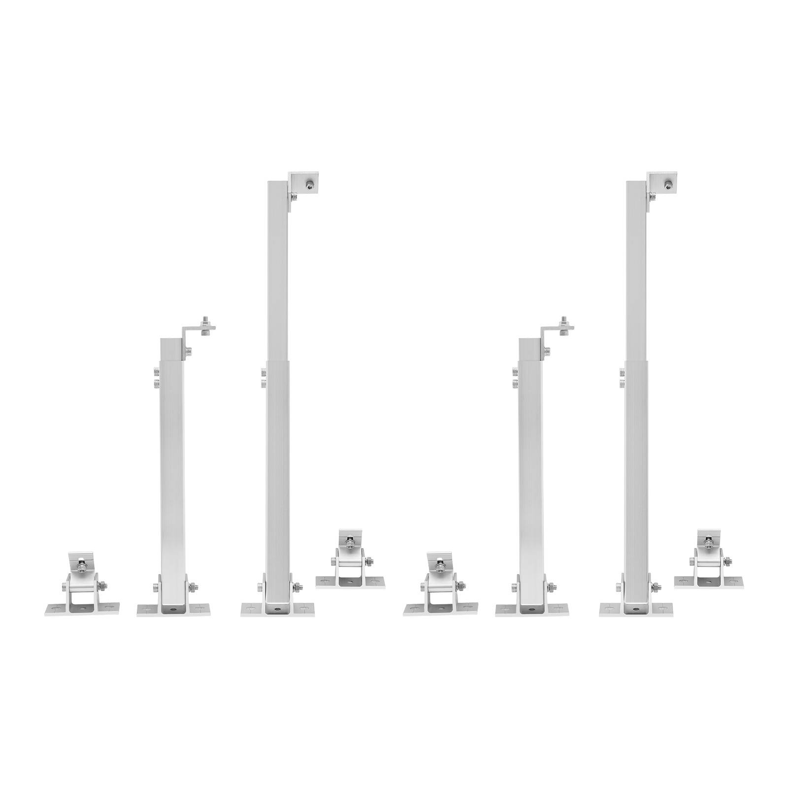 Gdrasuya10 Aluminum Alloy Universal Mount Brackets For Solar Panels, Adjustable Solar Panel Mounting Brackets, 4pcs Solar Panel Bracket, 15-30° Tilt Angle, 36-72cm/14. 17-28. 35in Height