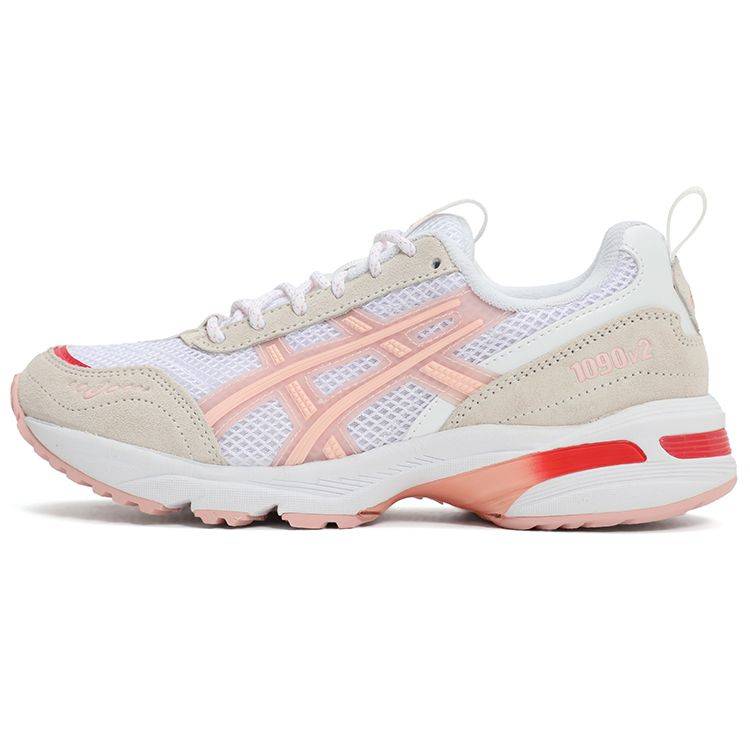 ASICS Gel-1090 V2 Vit Frostad Ros (Kvinnor) Damsneakers 1202A383-100 cm white