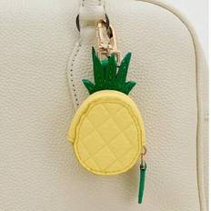 Ananas Frukt Charm Myntväska Söt Nyckelring Mini Plånbok Present Kompatibel Med Airtag Flicka Dam 2025 Vår Sommar Ny Gul Färg För Dam Plånbok Mini Plå