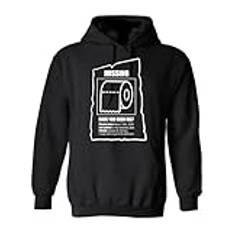 Missing toilet paper funny toilet paper crisis Long Sleeve Hoody Sweatershirt Pullover for Men Unisex Hoodie Black XXXL