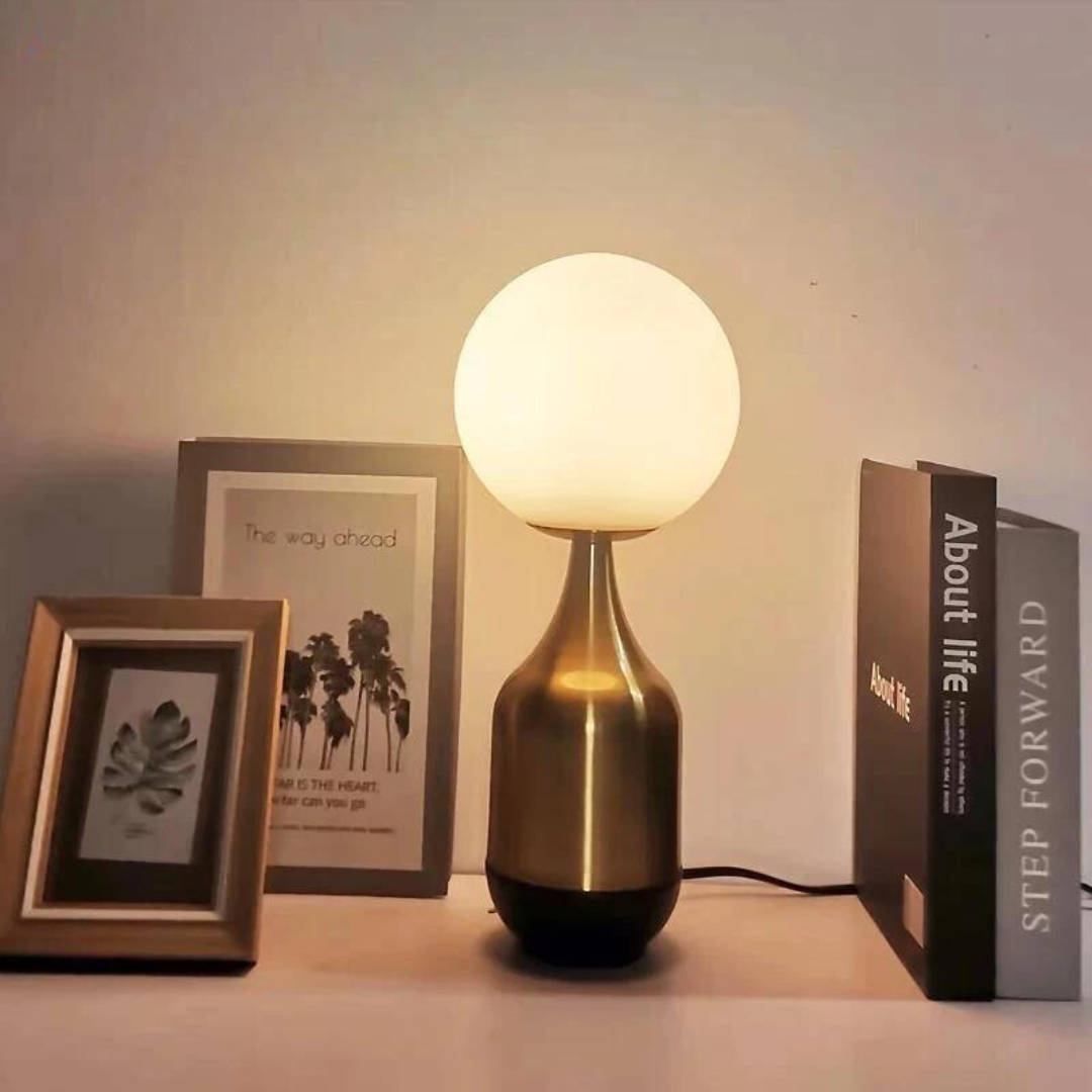 Nordisk Elegantie Lampa - Glaskula Lampa för Stämningsfull Belysning - A (Large)