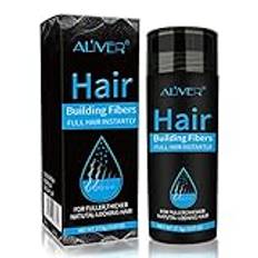 Fibras Capilares 27,5 g för cabello spray en polvo Fibras capilares para adelgazamiento del cabello, cabello más grueso y más lleno en 15 segundos (svart)