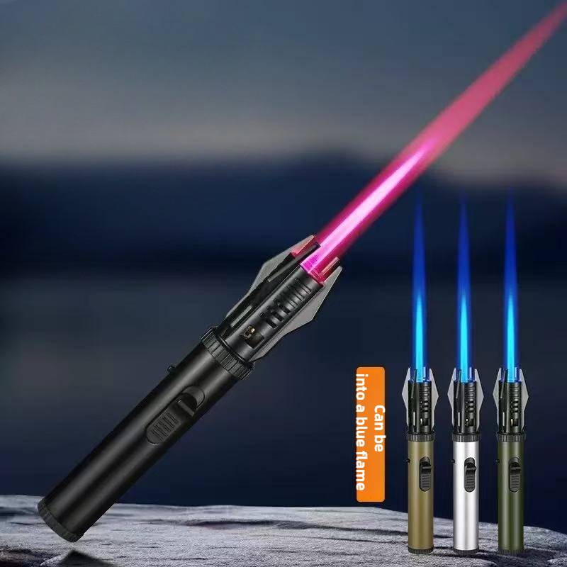 2025 Planet Lightsaber Butane Gas Lighter 360° Use Metal Outdoor Windproof Turbine Torch Jet Lighter Gun BBQ Welding Cigar Tool