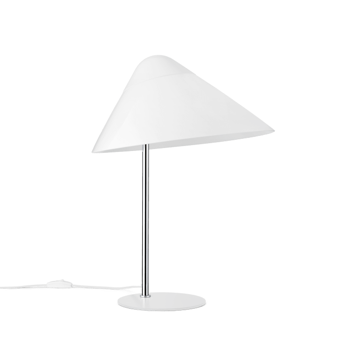 HJW02 | Opala Bordlampe Midi krom, hvid