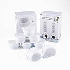 Dricksfontänfilter för Katt, 8 Delar Kattfontänfilter, Filter för Husdjurssats, Aktivt Kolfilter, Ersättningskolfilter för Drinkwell Avalon Pagoda 2 Gallon Sedona och
