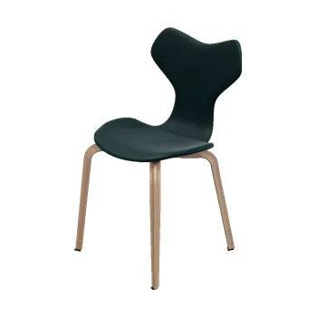 4130 Grand Prix med træben af Arne Jacobsen Fuldpolstret / Grace læder / Sort - Jacobsen Plus
