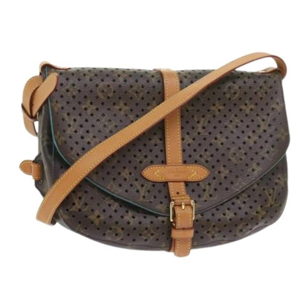 Louis Vuitton Vintage Pre-owned Monogram Skuldertaske - Vintage - Dame - Brun - ONE SIZE - Uld