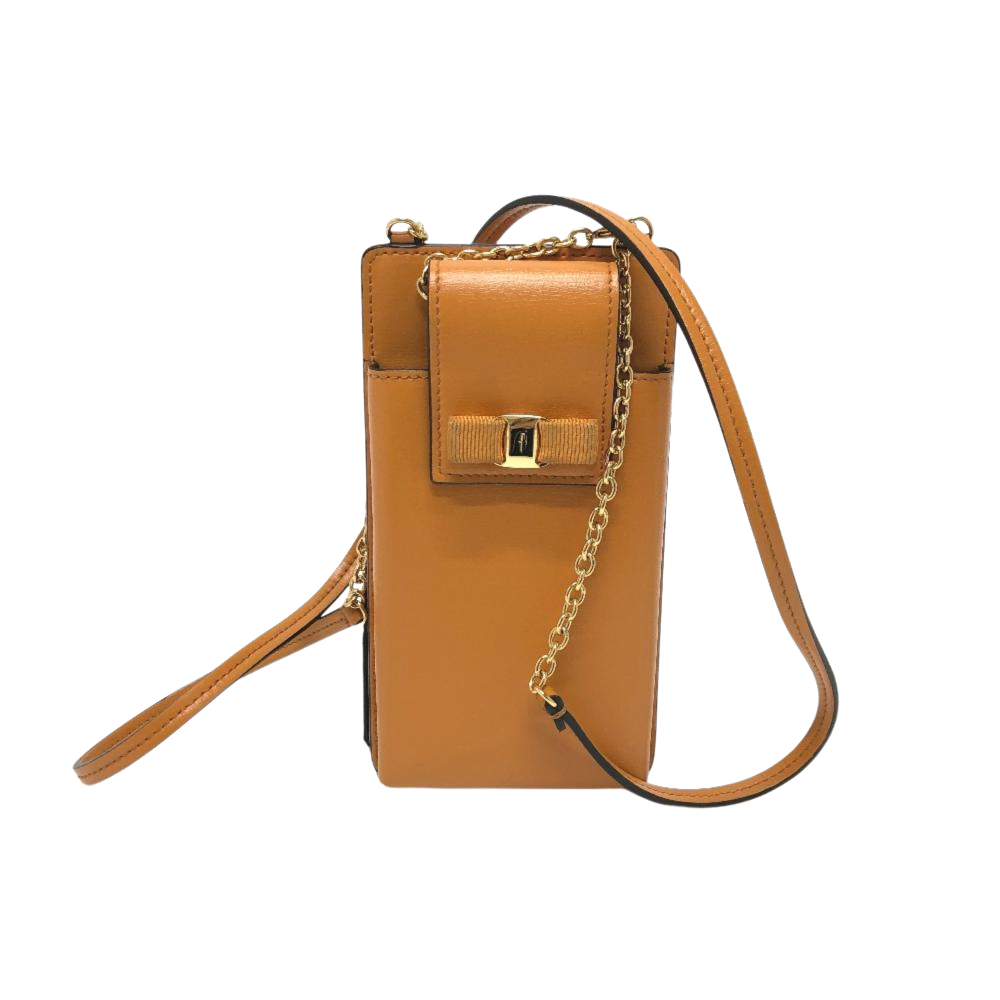 Salvatore Ferragamo Vintage Shoulder Bag Stl. - Axelremsväskor Från Magasin - Orange (W 9cm x H 17cm x D 3.5cm)