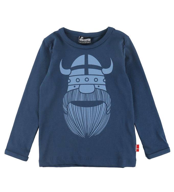Danefæ Tröja - DaneBasic - Dark Grey Blue Erik - Danefæ - 2 år (92) - Tröja