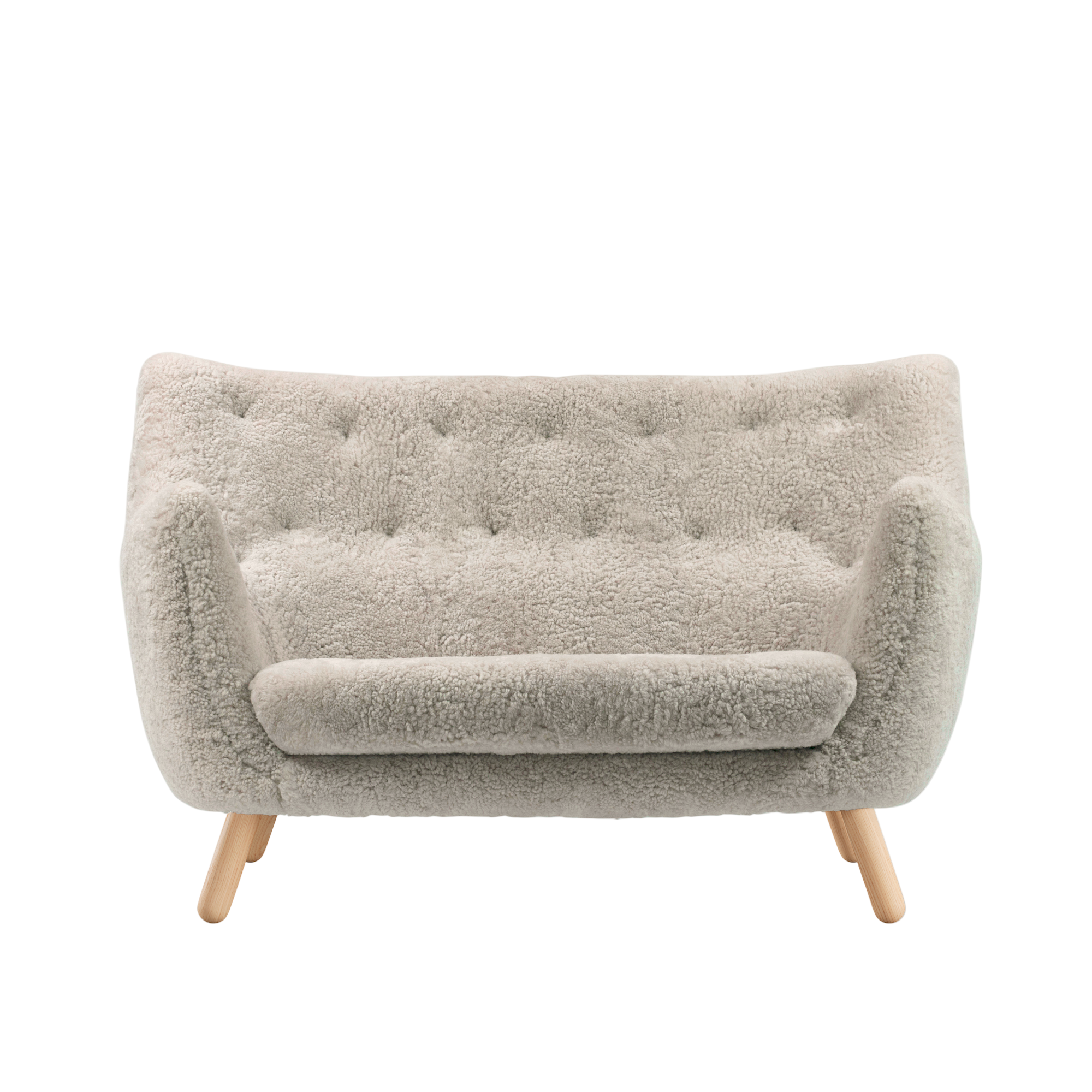 Poet sofa, eg klar olie af Finn Juhl Sheepskin - Moonlight - Jacobsen Plus