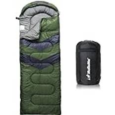 MalloMe Sovsäck Vuxen och Barn - Sovsäckar för Vuxna Ultralatt vattentät - Camping Sovsack lätt Varm 3-4 Säsong Sommar Höst Vinter Vår - Kompakt Sleeping Bag och Liten för Resan, Stora för komfort