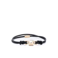 Valentino Garavani, Tilbehør, Herre, Sort, L, Læder, Sort Rockstud armbånd i læder