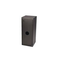 Affald 2x20 ltr. lukket i top og åben front m/pedal, Sort