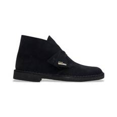 Clarkstil mænd. 26155480 Desert læderstøvler sort (6), Fast, Ruskind, Blonder, Casual