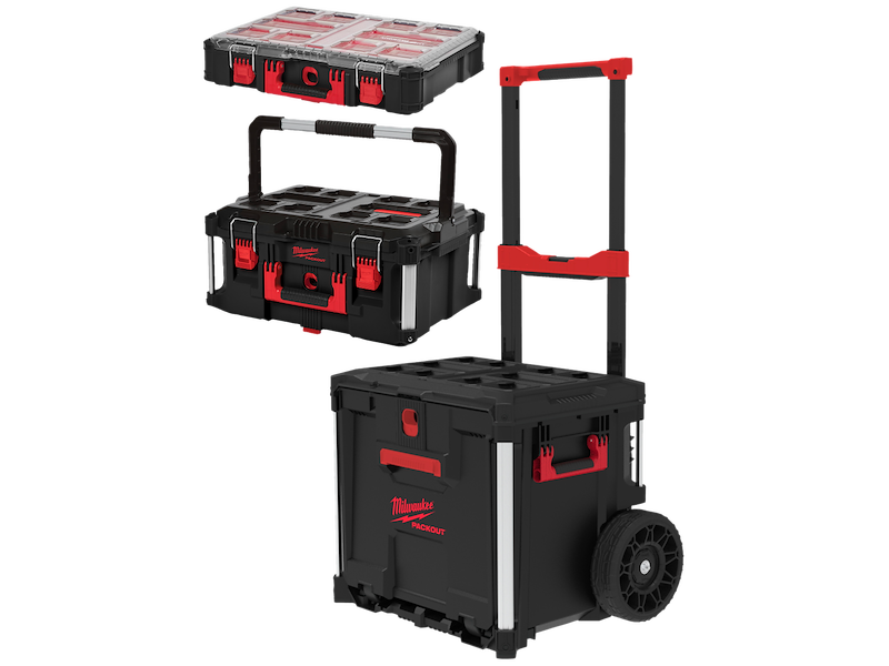 Milwaukee Trolley inkl. skuffemodul & 2 kasser, Packout.