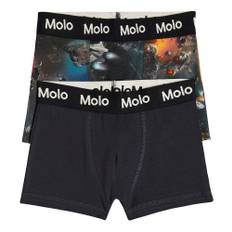 Molo Justin set of 2 cotton briefs - black - Y 7/8