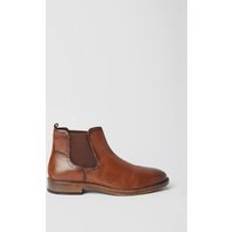 Mens Brown Leather Smart Chelsea Boots
