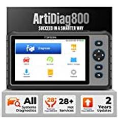 TOPDON OBD2 Diagnosegerät ArtiDiag800, Alle Systemdiagnosen&28 Servicefunktionen, Diagnosegerät Auto für alle Fahrzeuge, AutoVIN, 2 Jahr kostenloses Update(Kauf nach 2022.9.21)