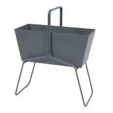 Fermob - Basket Planter High Storm Grey 26 - Blomlådor - Fabio Meliota - Grå