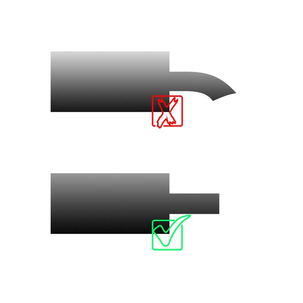 Car Exhaust Muffler Tips Pipe Systems Accessories Sound Weaken Stainless Steel Muffler Tip Exhaust 63mm