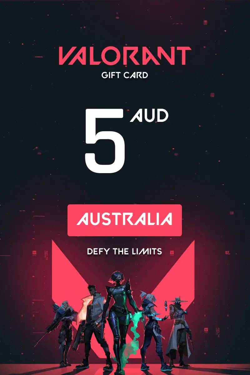 Valorant $5 AUD Gift Card (AU) - Digital Code.