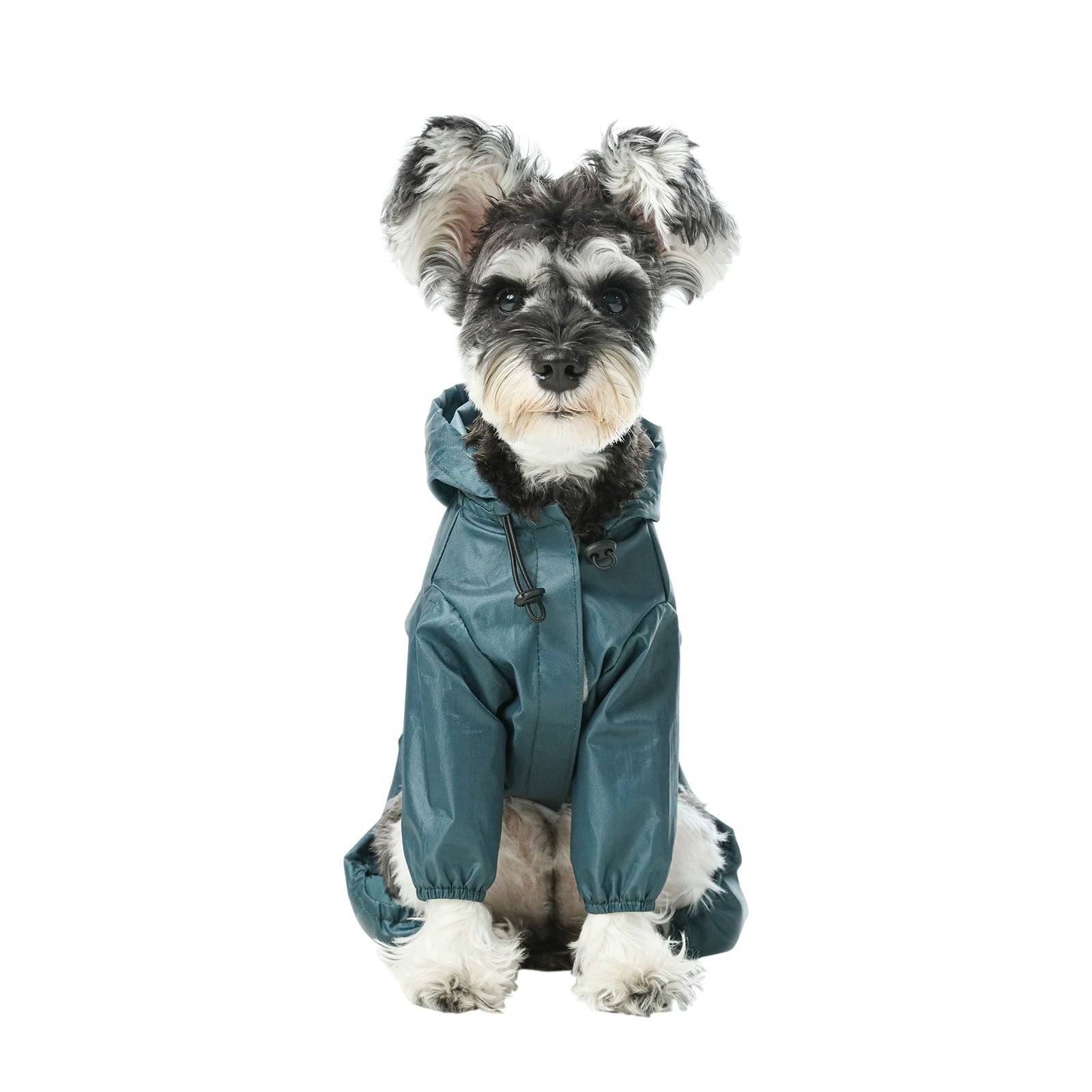 Blue Full Covered Dog Raincoat | Waterproof Hooded Jacket | PEHOM - XL (XL)