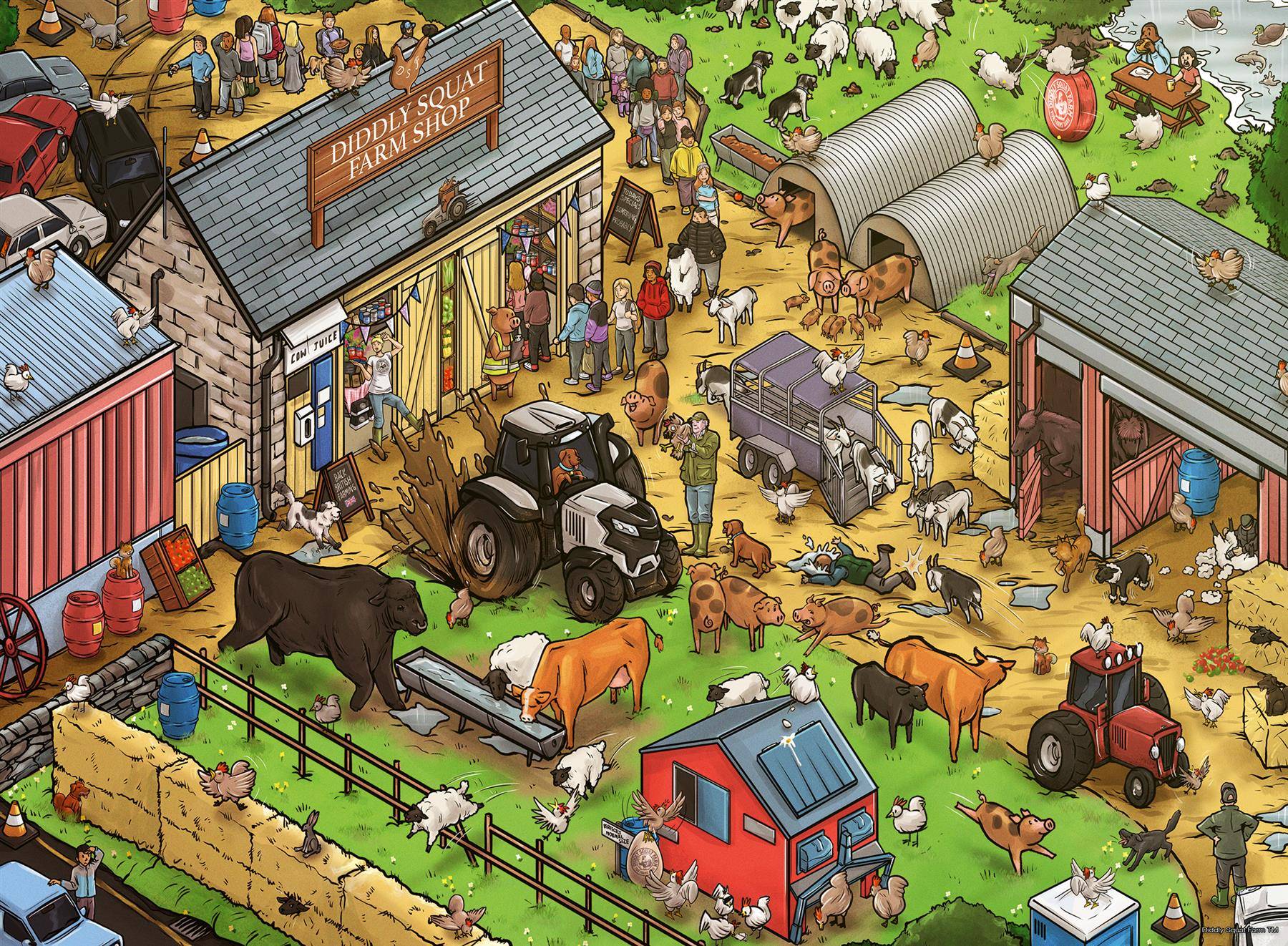 PRE-ORDER Diddly Squat Farm 100 XXL Piece Jigsaw Puzzle - Default Title