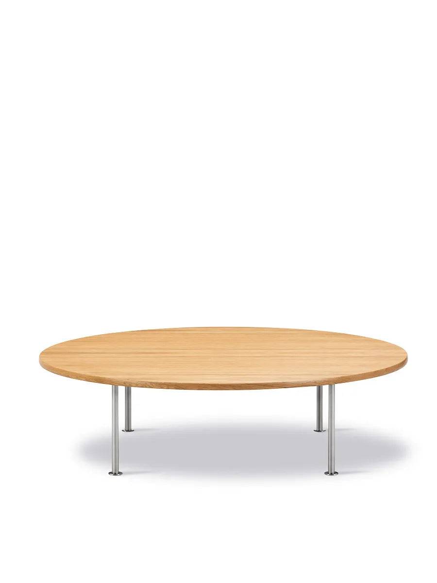 Wegner Ox Table fra Fredericia Furniture Ø120 cm / Eg - oliebehandlet / H: 35 cm - Jacobsen Plus