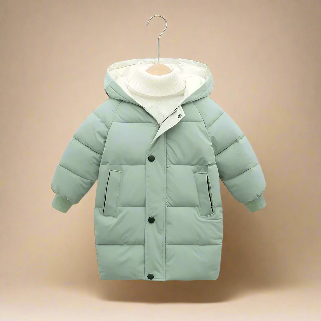 CuddleCoat – Mysig och skyddande – vinterjacka i bomull Grönt / 120 (5 år / 60 cm / 84 cm) | Pedagogiska Träleksaker