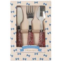 Konges Sløjd Glimmerbestik - 3 dele - Sparkling Blush - Konges Sløjd - OneSize - Børnebestik