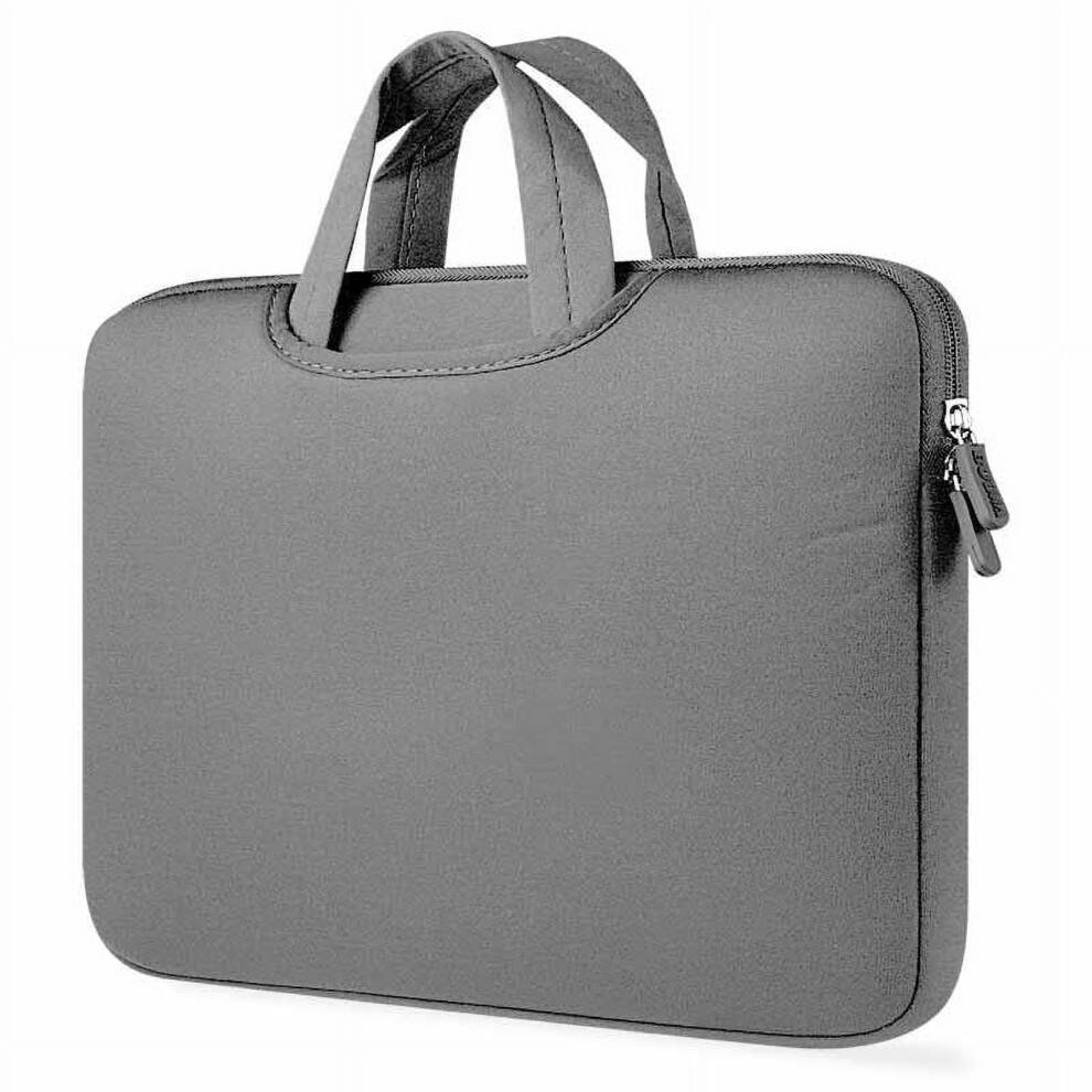 15" vandafvisende laptoptaske i ruskind, kompatibel med iPad, MacBook, Samsung Chromebook, HP, Acer, Lenovo – grøn